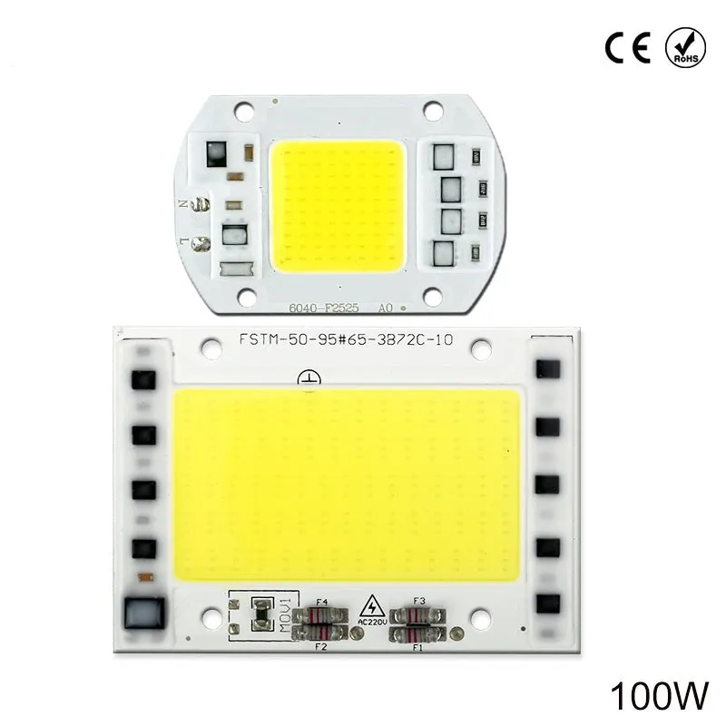 2PCS COB led chip 20W 30W 50W 100W Integrated 220V 240V AC Matrix LED Spotlight DIY Projector Outdoor Street Flood Light