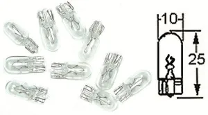 4 x HL115 12v 4w Wedge Base Instrument Bulbs