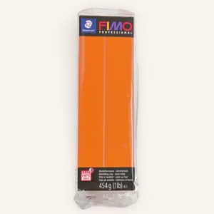 454G Block FIMO Professional Polymer Clay Orange (4)