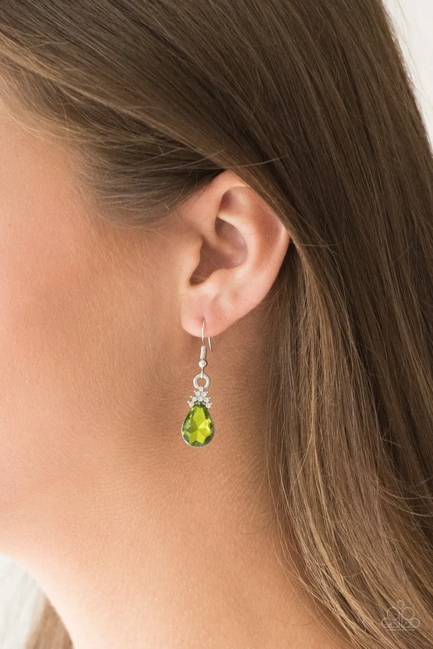 5th Avenue Fireworks Green Paparazzi Earrings