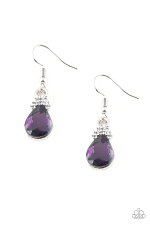 5th Avenue Fireworks Purple Paparazzi Earrings