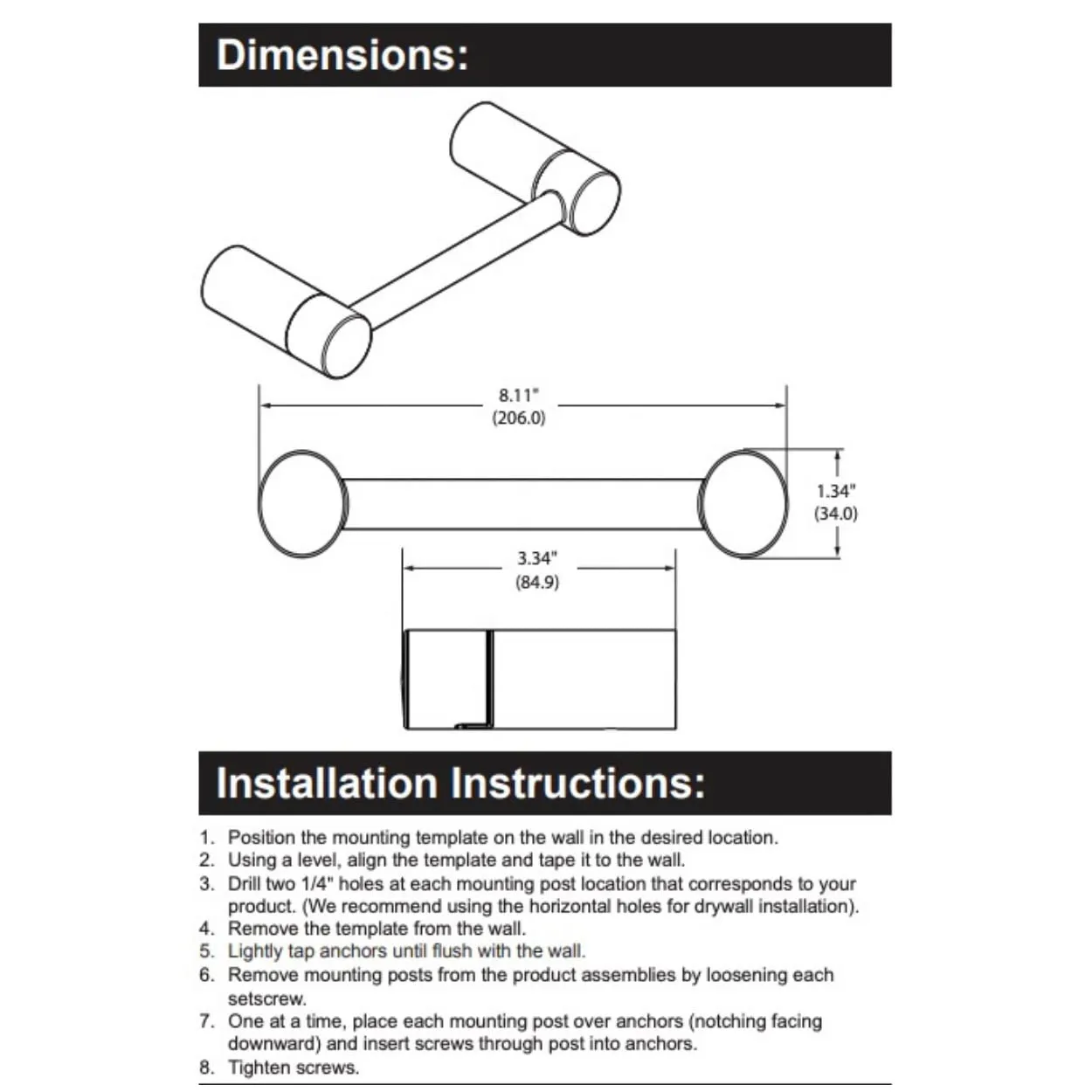 Align Collection - Bathroom Hardware Accessory, Wall Mount Toilet Paper Holder (Toilet