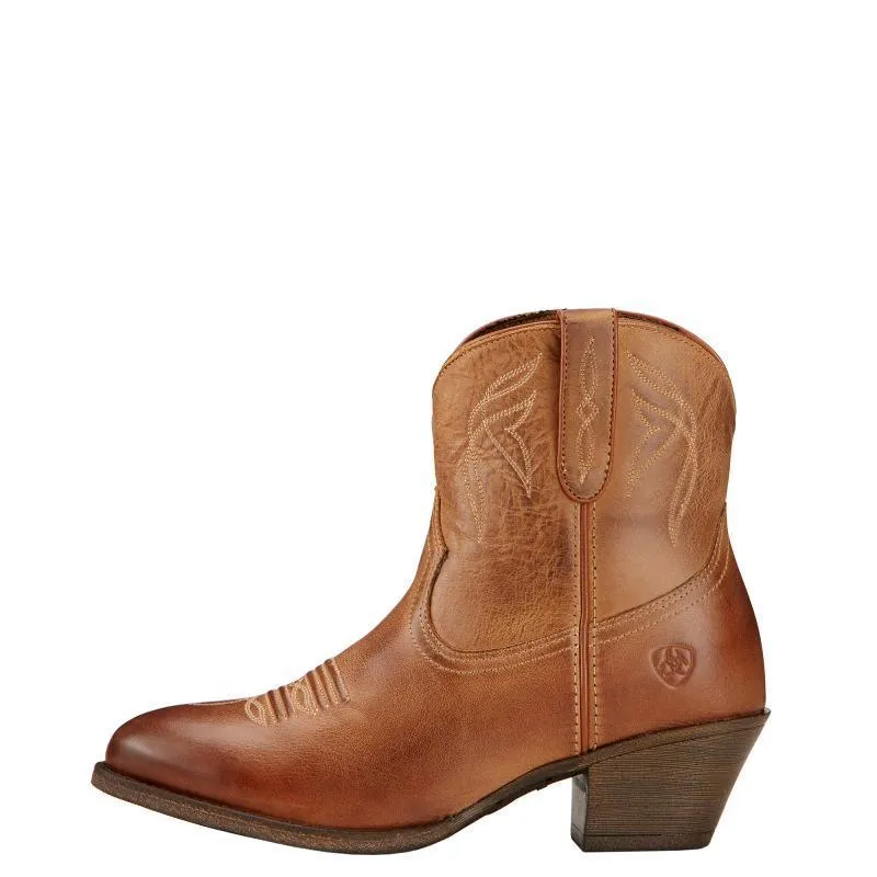 Ariat Darlin Ladies Western Ankle Boot - Burnt Sugar