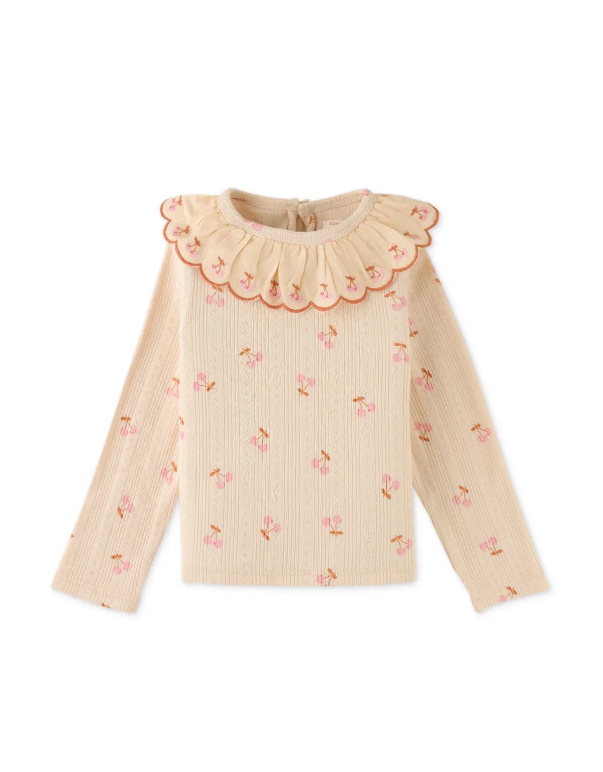 Baby Girl Printed Rib Top