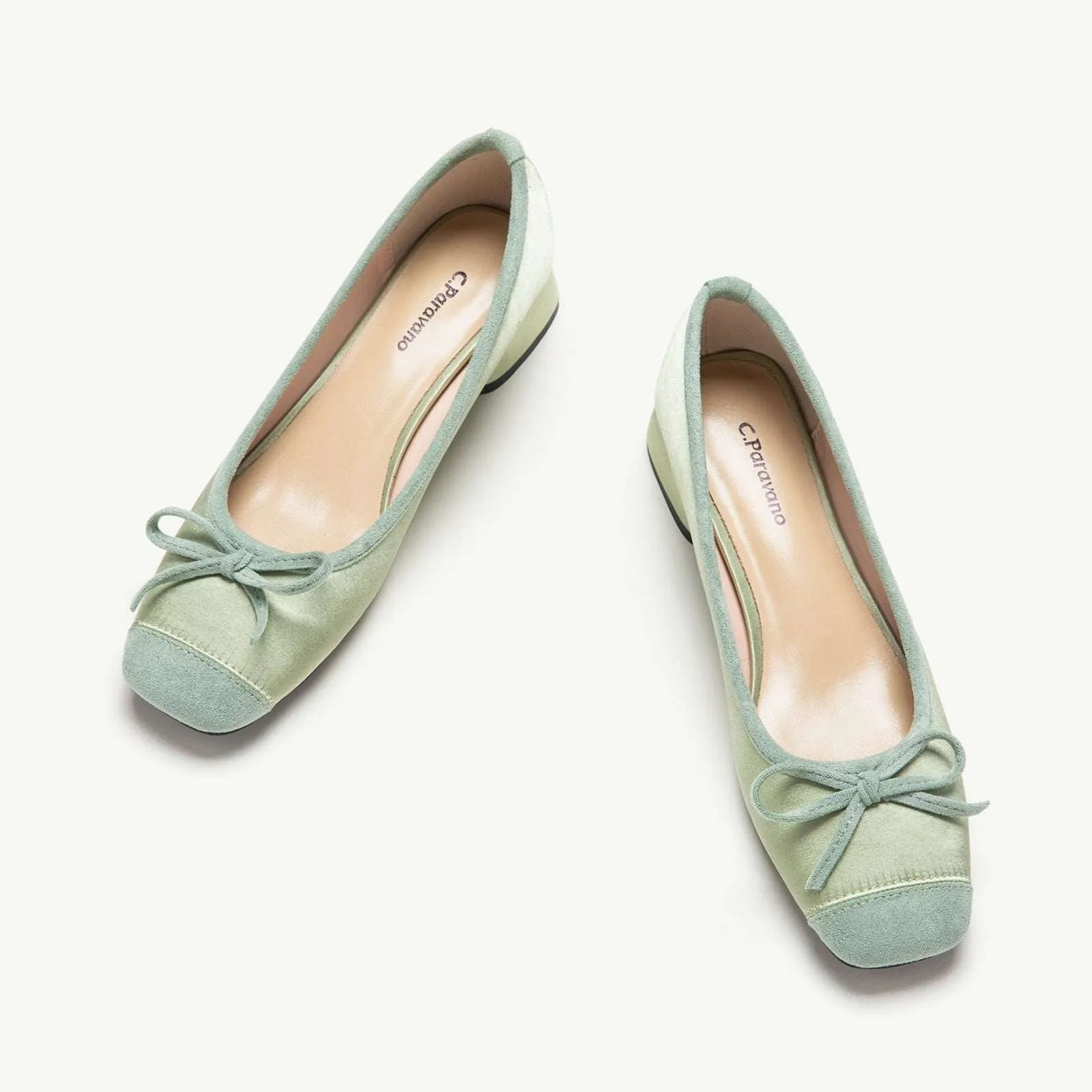 Ballet Block Heel (Nina) Green