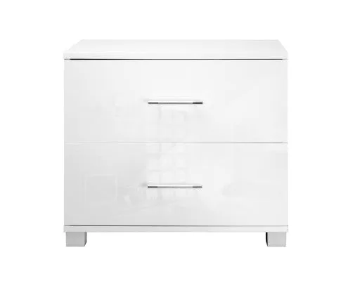 Bedside Table -  High Gloss White