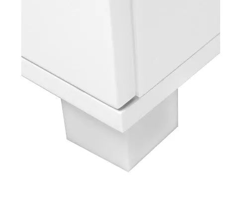 Bedside Table -  High Gloss White