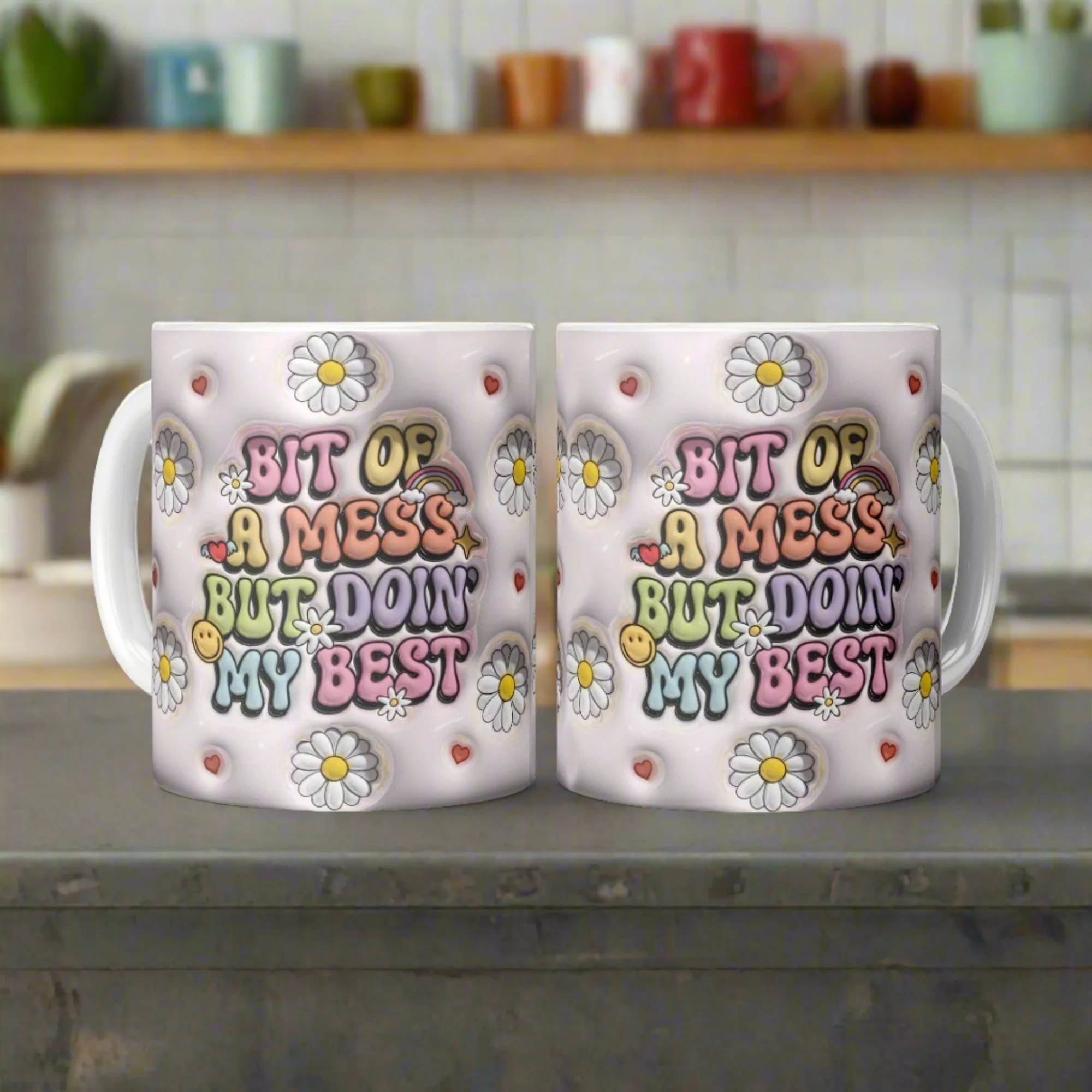 Bit of A Mess 3D Mug 11oz