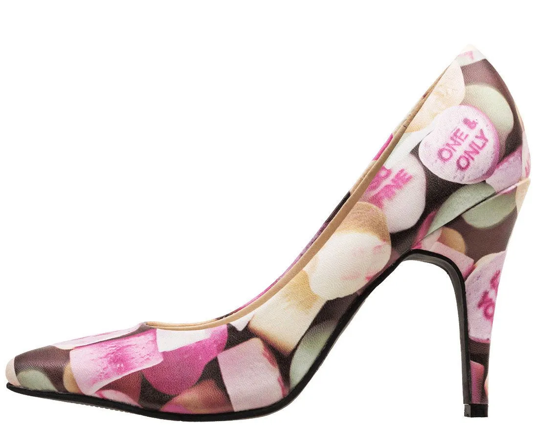 Candy Hearts Pointed Heel - *FINAL SALE/NON-RETURNABLE