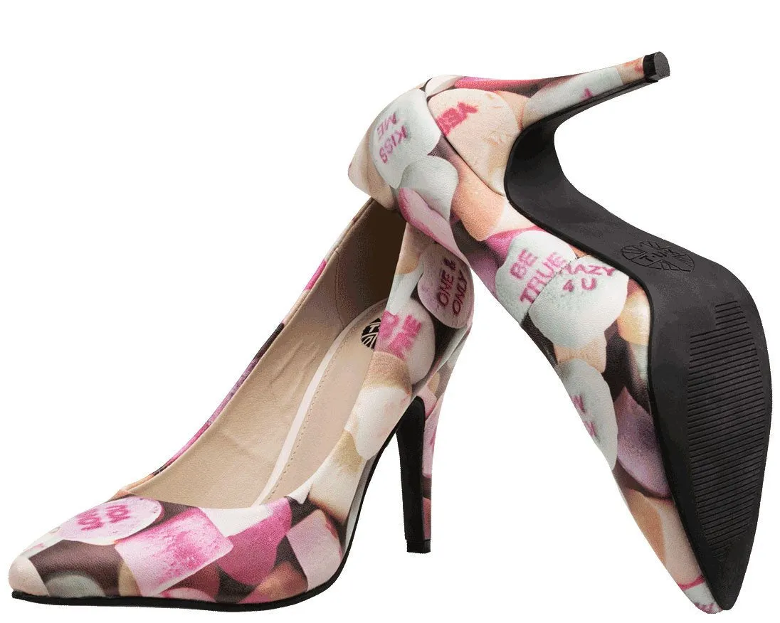 Candy Hearts Pointed Heel - *FINAL SALE/NON-RETURNABLE