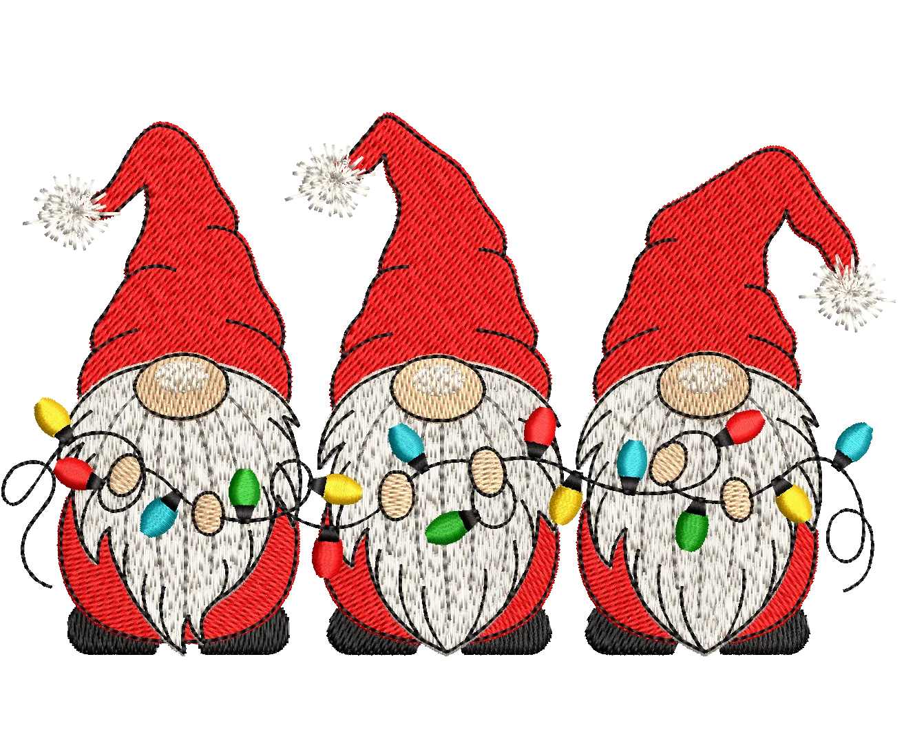 Christmas Gnome 10 - Designs Pack : Embroidery Design