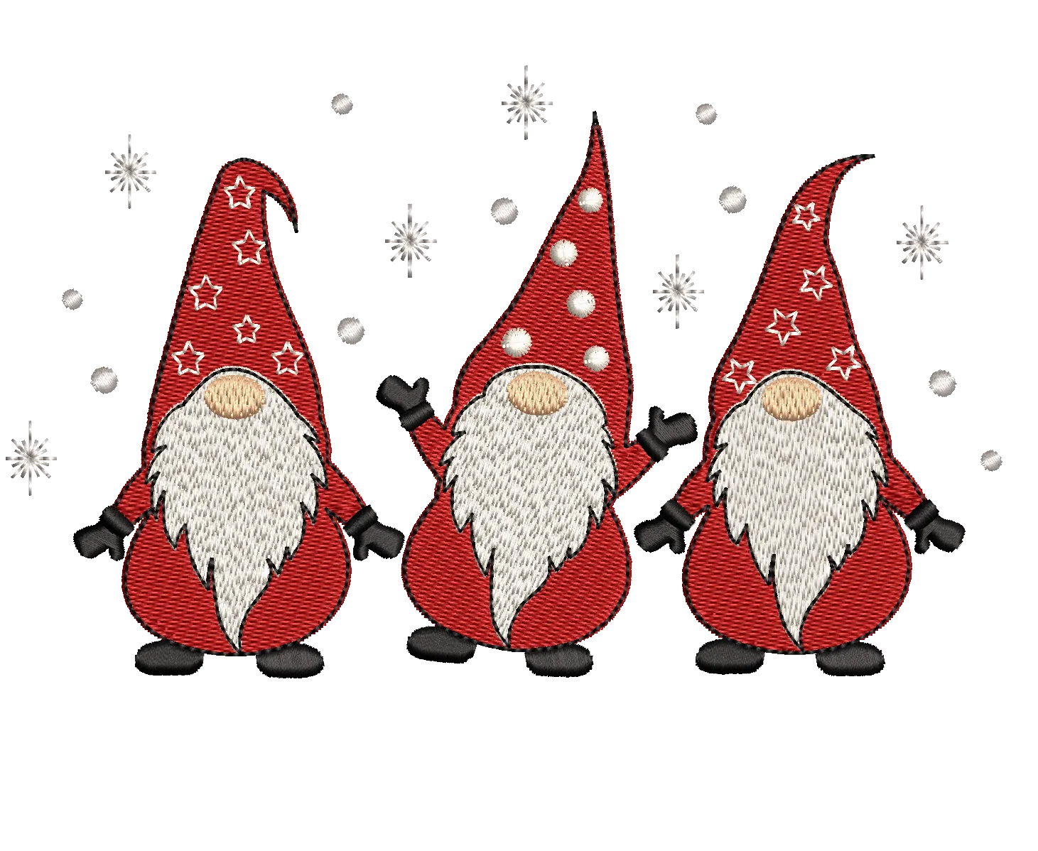 Christmas Gnome 10 - Designs Pack : Embroidery Design