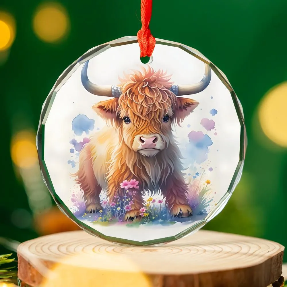 Christmas Ornament Highland Cow Baby (8)