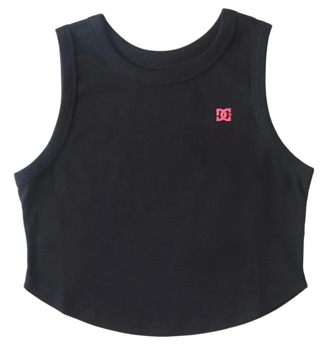 DC Womens Boyfriend Crop Tank - Black