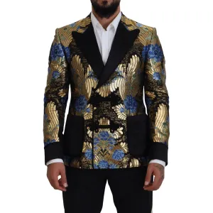 Dolce & Gabbana Elegant Floral Evening Party Blazer