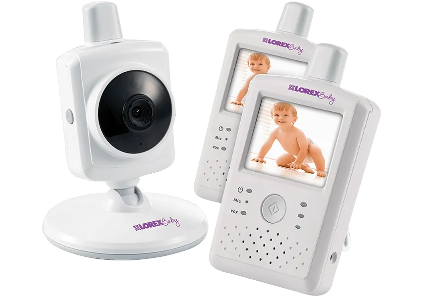 Dual Touch Screen Video Baby Monitor with Two-Way Audio