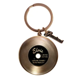 Elvis Gold Record Key Ring