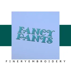 Fancy Pant Embroidery alphabet Font Set