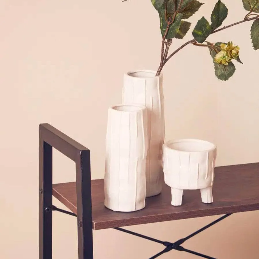 Fara White Vase - Small