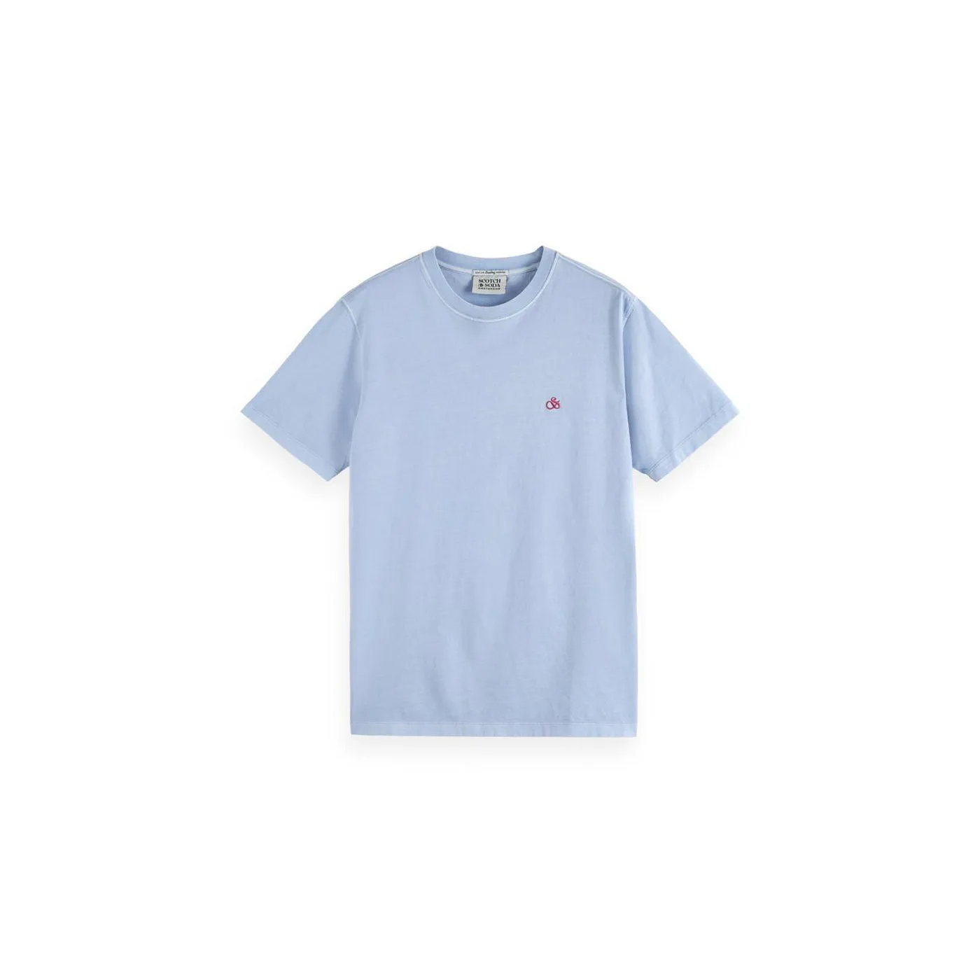 Garment Dye Logo Embroidery Tee (Blue) - S1716850108