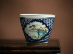 Gohobi Hand-painted Classic Window Tea Cup