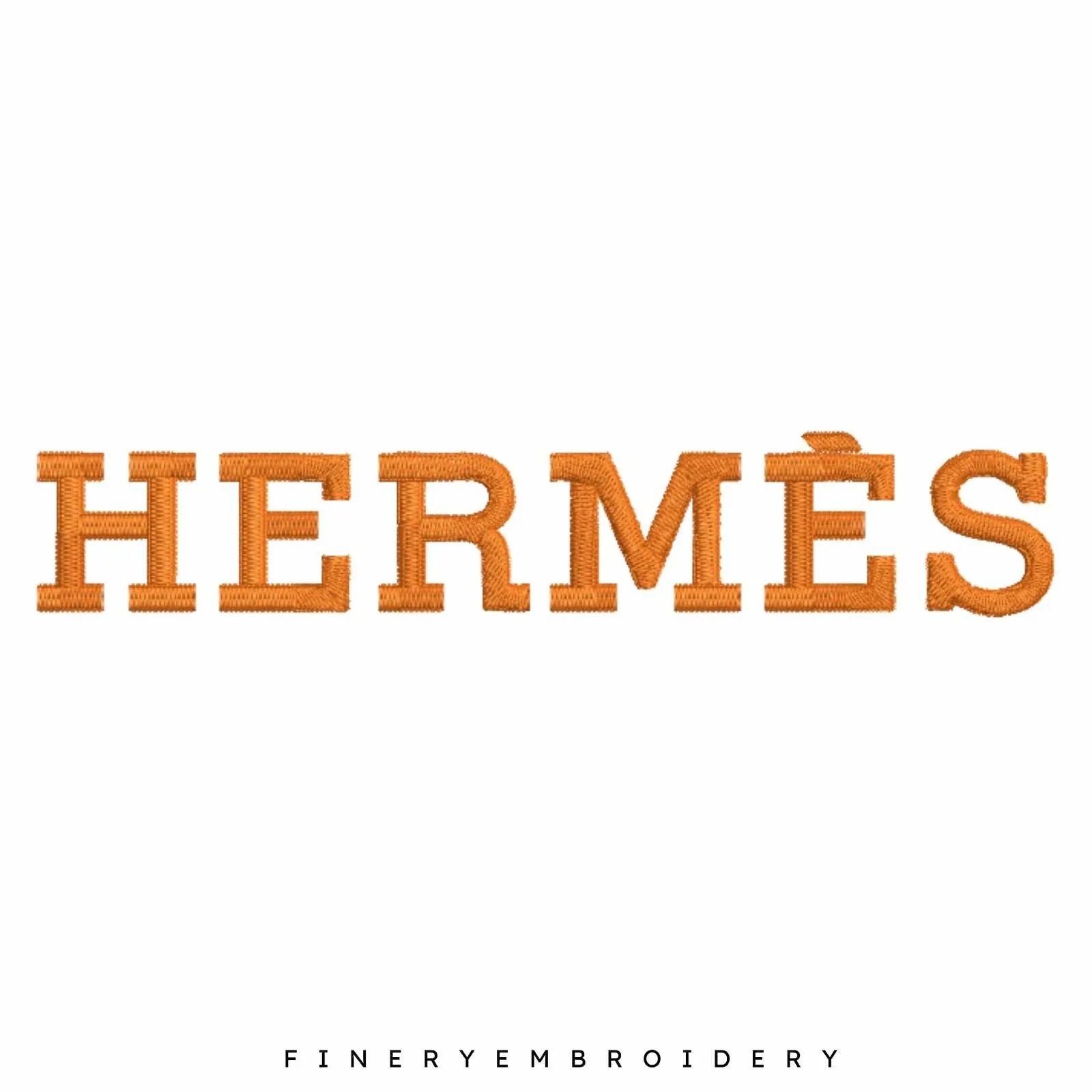 Hermes logo  Embroidery Motif- Embroidery Design