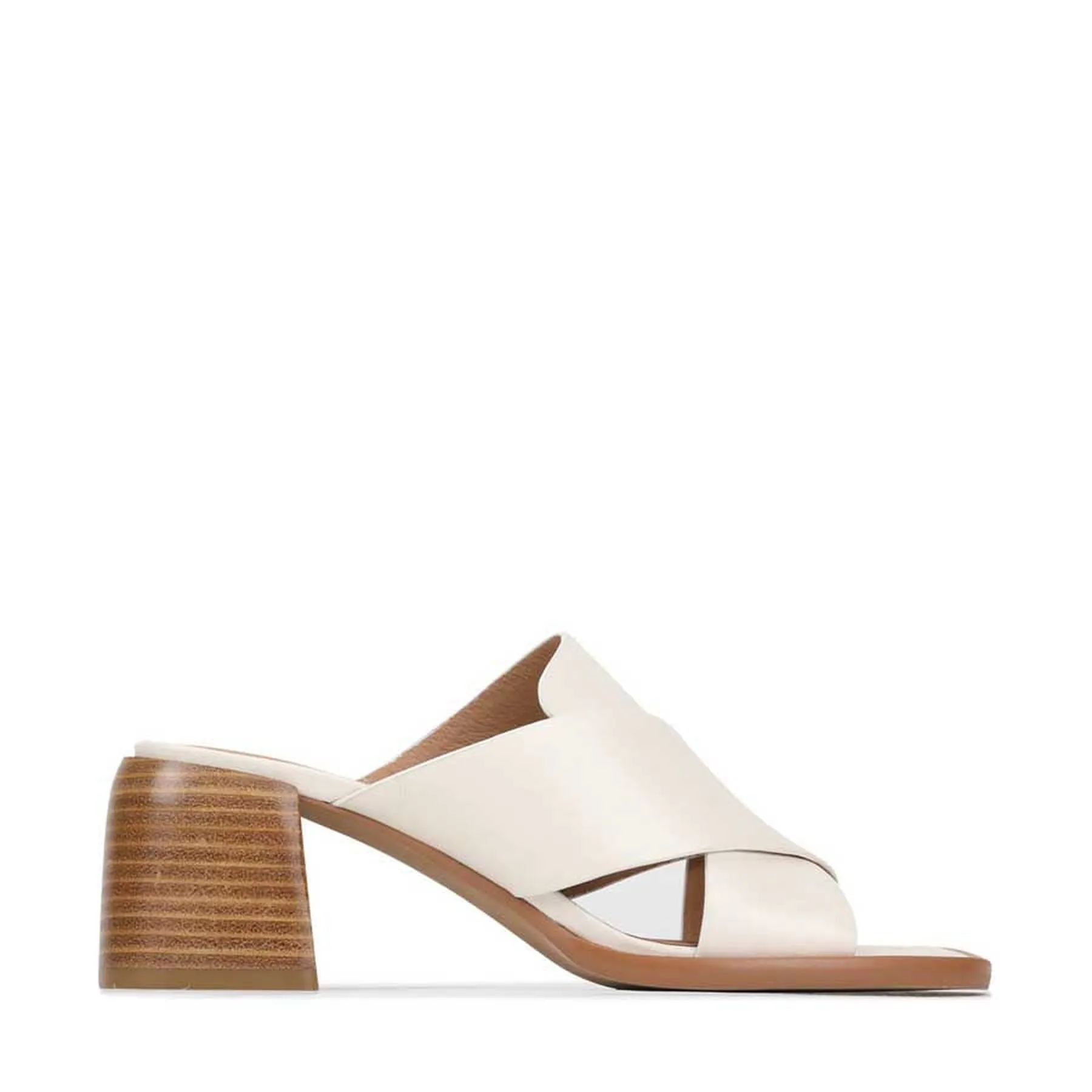 ISO BLOCK HEEL MULE LEATHER