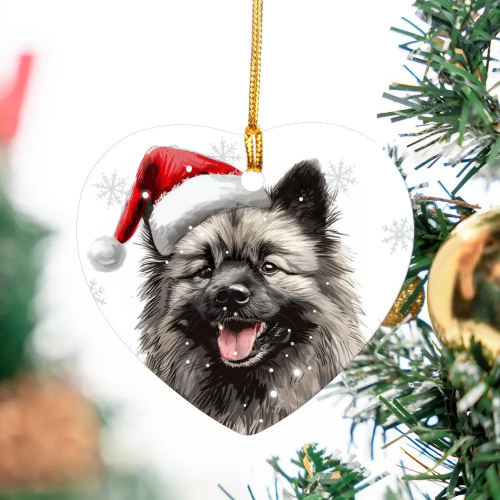 Keeshond-1 Christmas Ornament