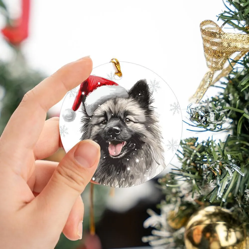 Keeshond-1 Christmas Ornament