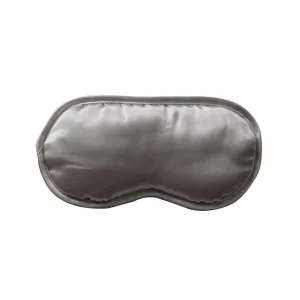 Luxury Sleep Well Elegant Silver Grey Satin Eye Mask