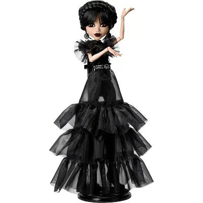 Monster High x Wednesday Collectible Rave'N Wednesday Doll in Black Gown