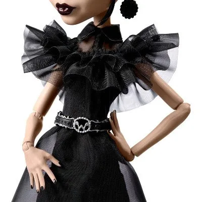 Monster High x Wednesday Collectible Rave'N Wednesday Doll in Black Gown