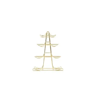 New - Blogilates 4 Tier Weight Rack - Gold