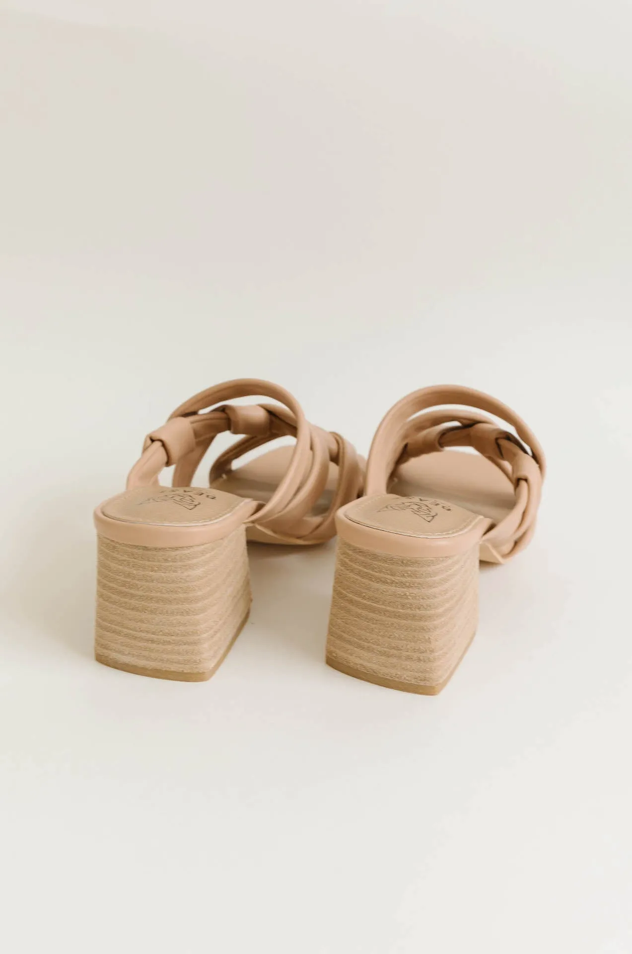 Nude Block Heel Sandals