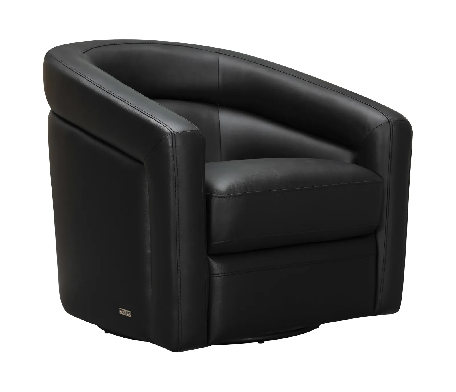 Oakmont Swivel Chair - Black Leather