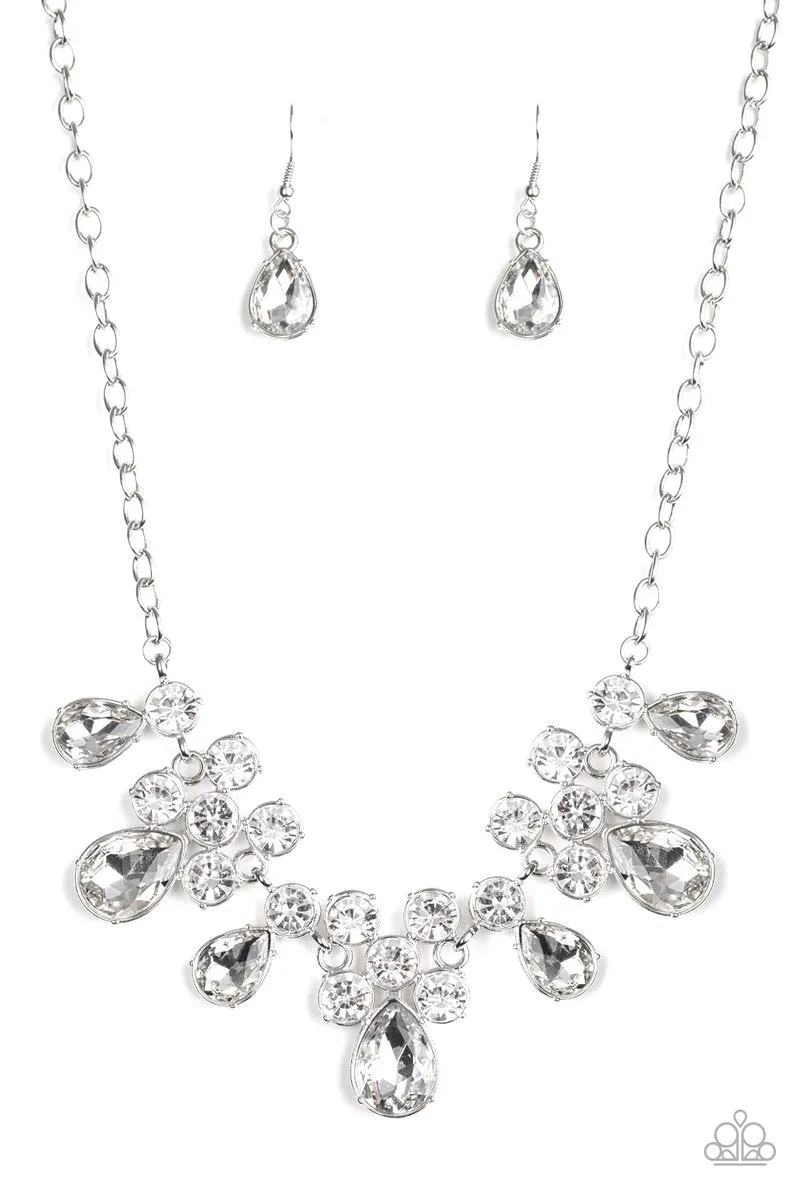 Paparazzi Debutante Drama Necklace White