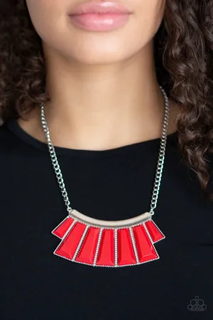 Paparazzi Glamour Goddess Necklace Red