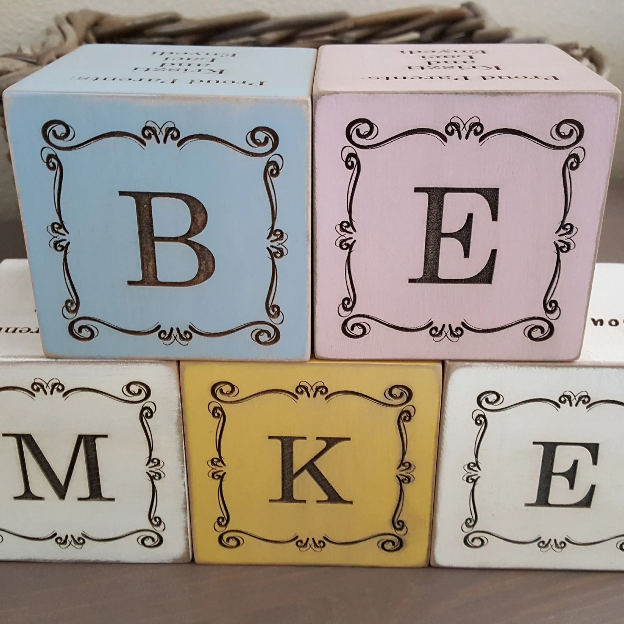 Personalized Baby Block Custom Engraved