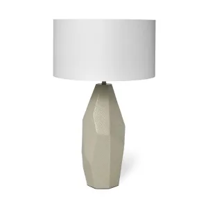 Piven Table Lamp Beige | Ceramic