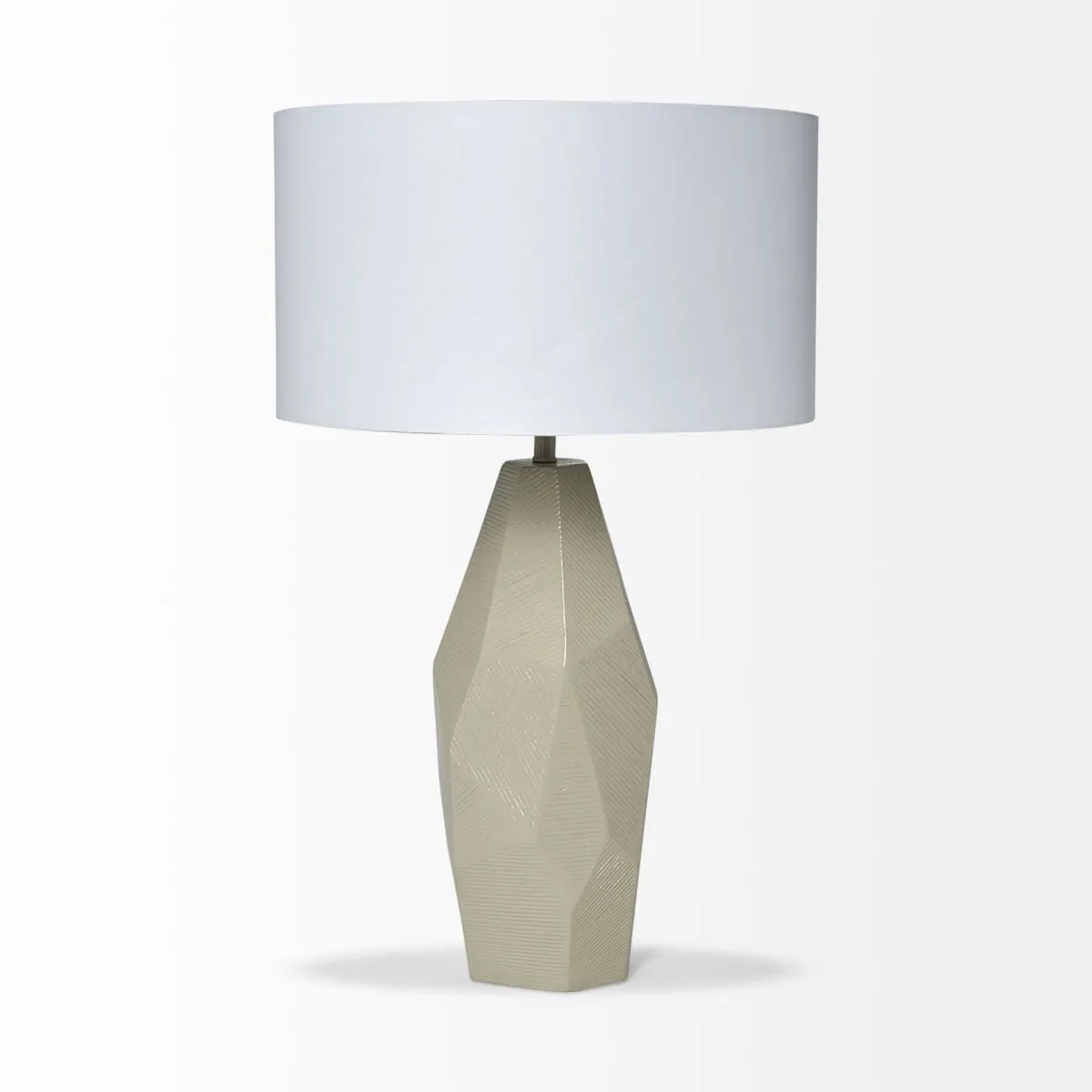 Piven Table Lamp Beige | Ceramic