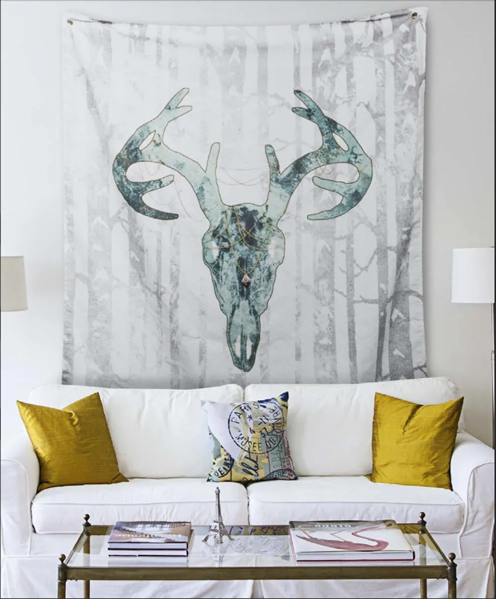 Printed Non-Woven Indoor Wall Tapestry w/Your Art