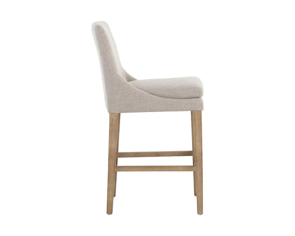 Rosine Counter Stool Effie Flax With Solid Birch Wood