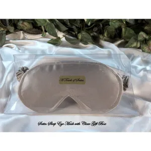 Satin Silver Eye Mask, The Perfect Bridesmaids and Maid of Honor Gift