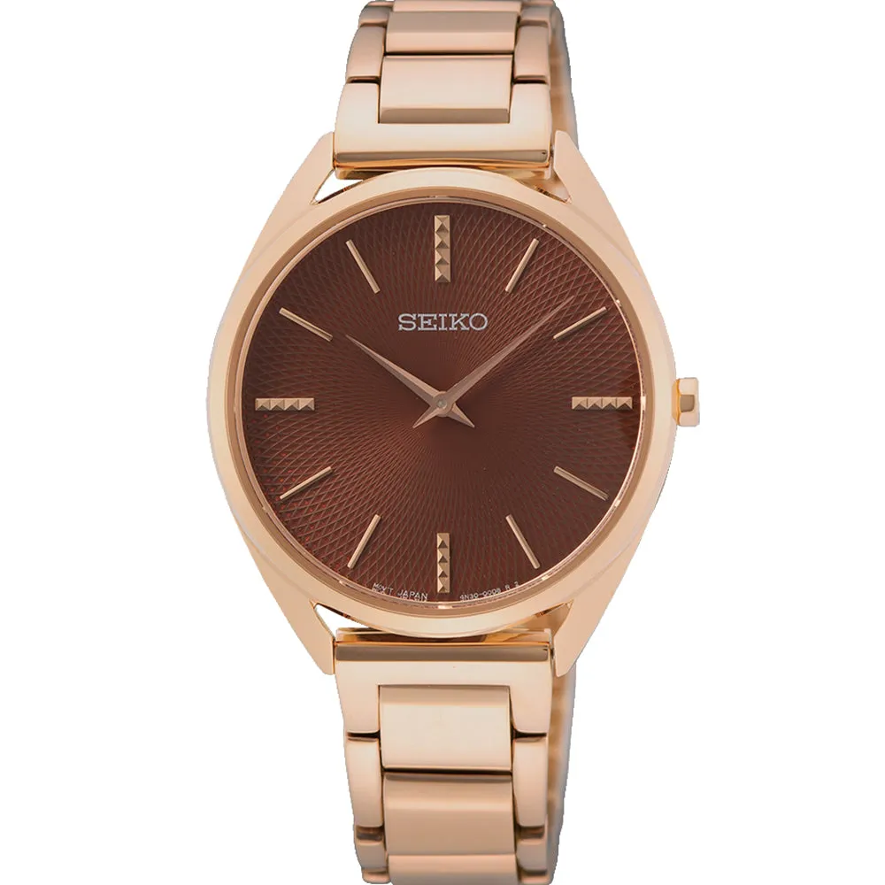 Seiko SWR062P Rose Tone Womens Watch