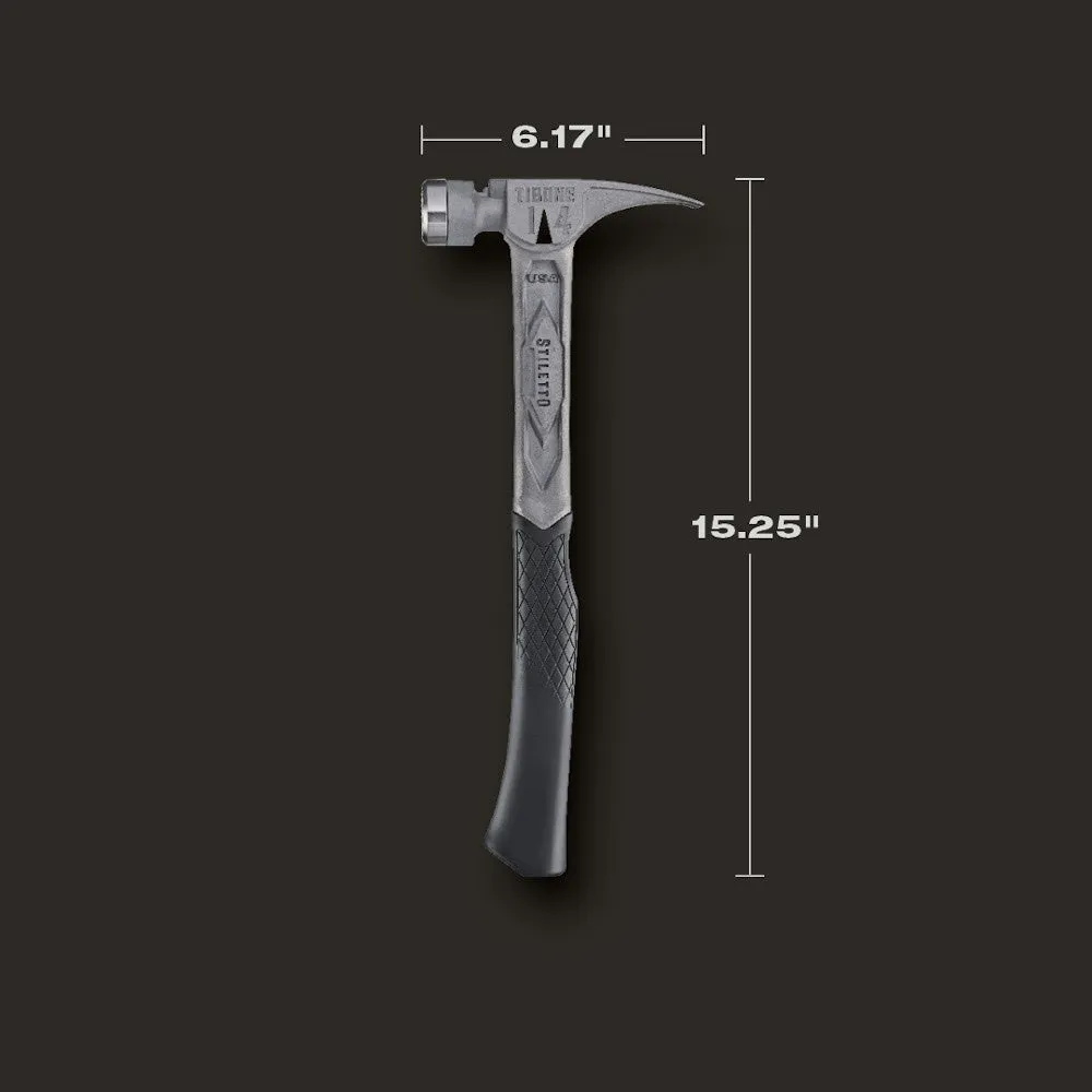 Stiletto TIB14RMC TIBONE 14oz Milled/Curved Titanium Framing Hammer