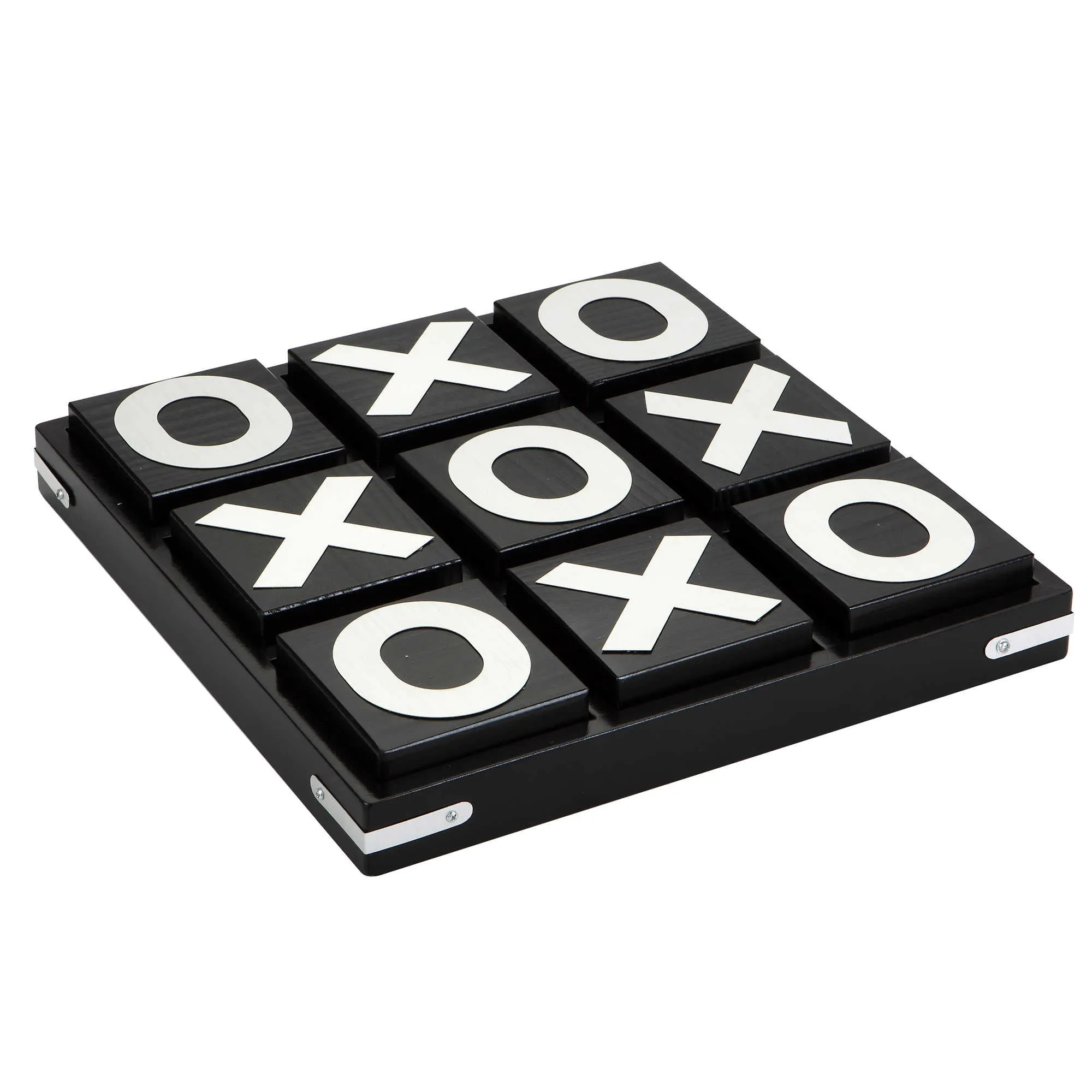 Vintage 14-in Wooden Board Tic-Tac-Toe Set