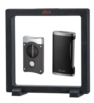 Visol Matte Black Wedge V & BigFlat Floating Gift Set