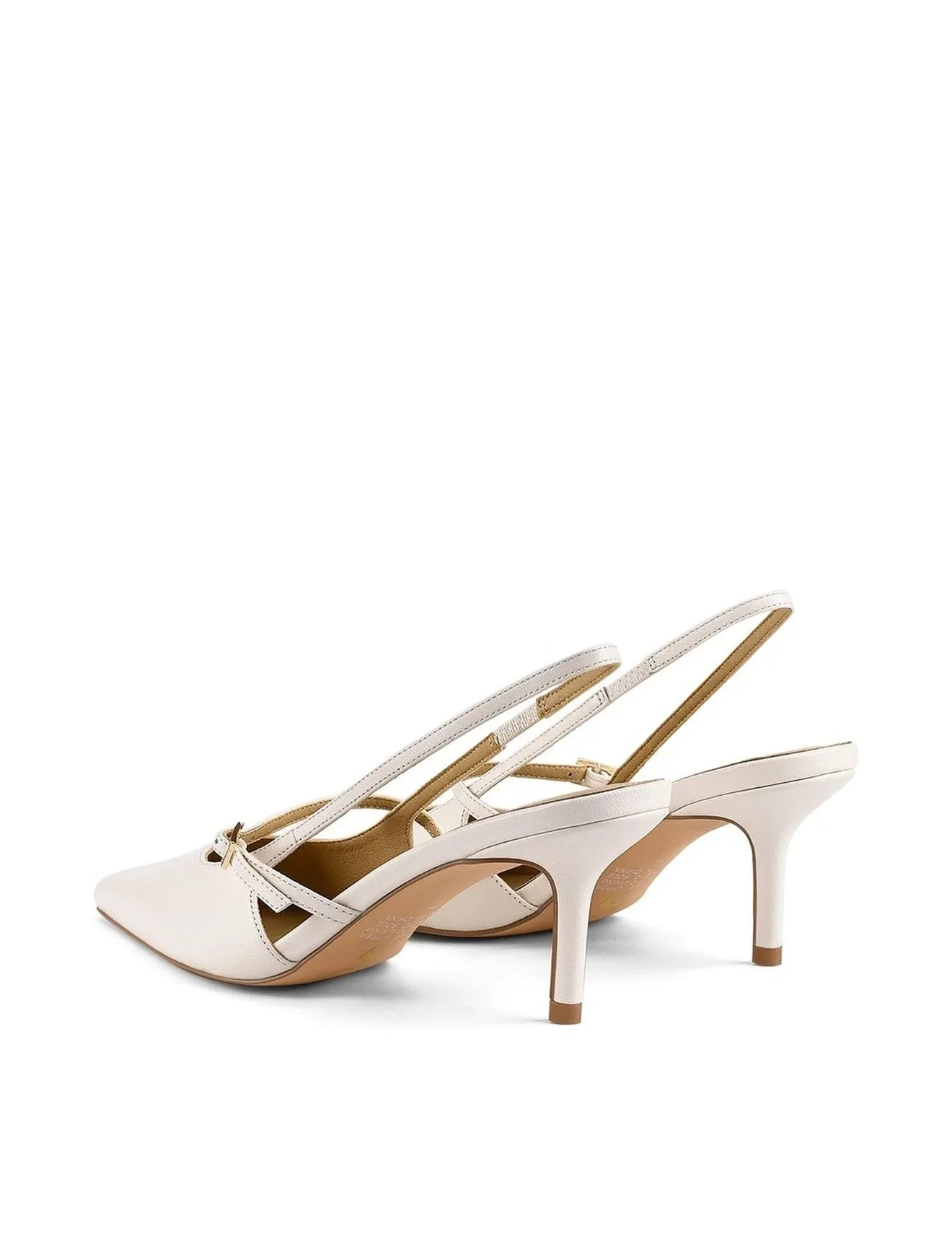 York Slingback Heel - Chalk Leather